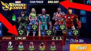 Bionic Avengers Destroy Web Warriors in Alliance War - MARVEL Strike Force - MSF screenshot 4