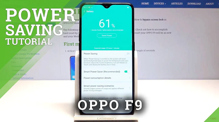 How to Activate Battery Saver in OPPO F9 - Low Power Solution