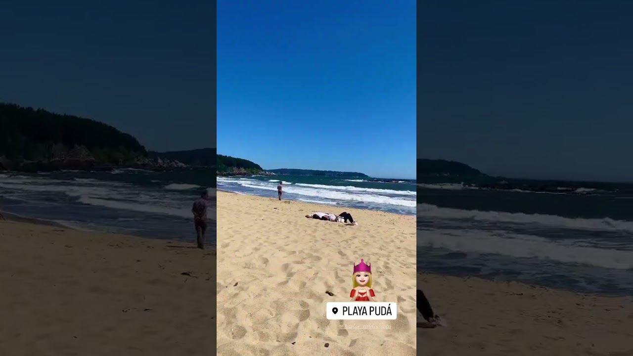 Playa Pudá, Tomé, Región del Biobío 📍🇨🇱