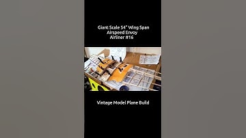Giant Scale 54" Wing Span Airspeed Envoy Vintage Model Plane Build #16