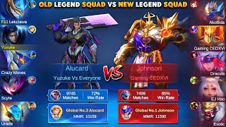 : Old Legend Squad Vs New Legend Squad | 5v5 Tournament Arena All Top Globals!  | Who Win?! 