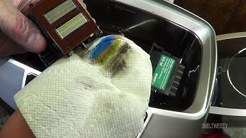 PF 04 Canon Inkjet unclogging tries on IPF 750