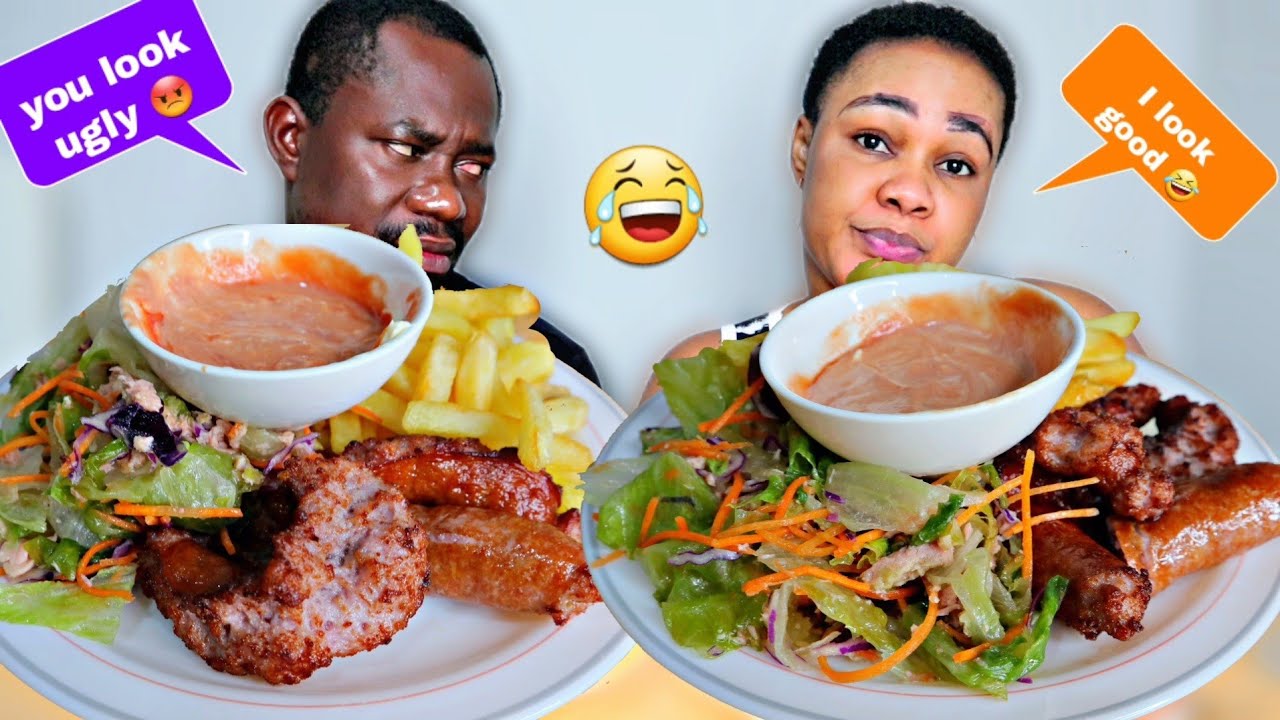 Рисую уродливые брови и грубо подшучиваю над мужем | Картофель фри и сосиска