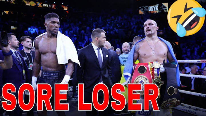 Aj VS Usyk 2 SORE LOSER