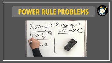Power Rule Example Problems