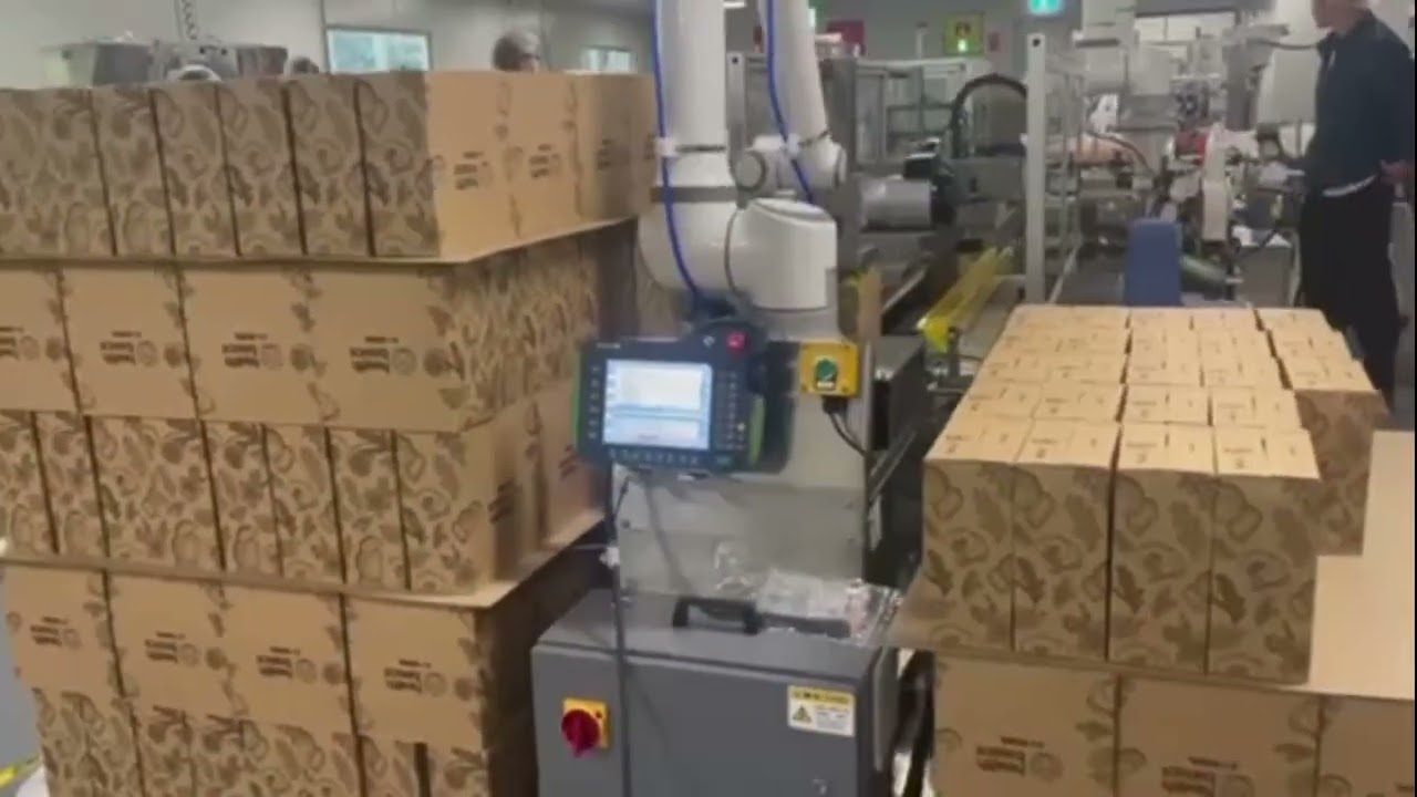 Применение EC612. Перекладка, упаковка, паллетирование FMCG Новая Зеландия. ELITE ROBOTS