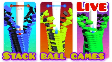 Stack Ball Gameplay 23. #stackball3dgameplay #talkingangela2newupdate2023   #stackballlivestream