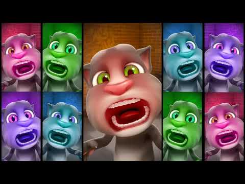 MY TALKING TOM -- FUNNY MOVEMENT COLORS -- COOL REVERSE GAMEPLAY - YouTube