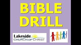 Bible Drill #13 - Memory Verses