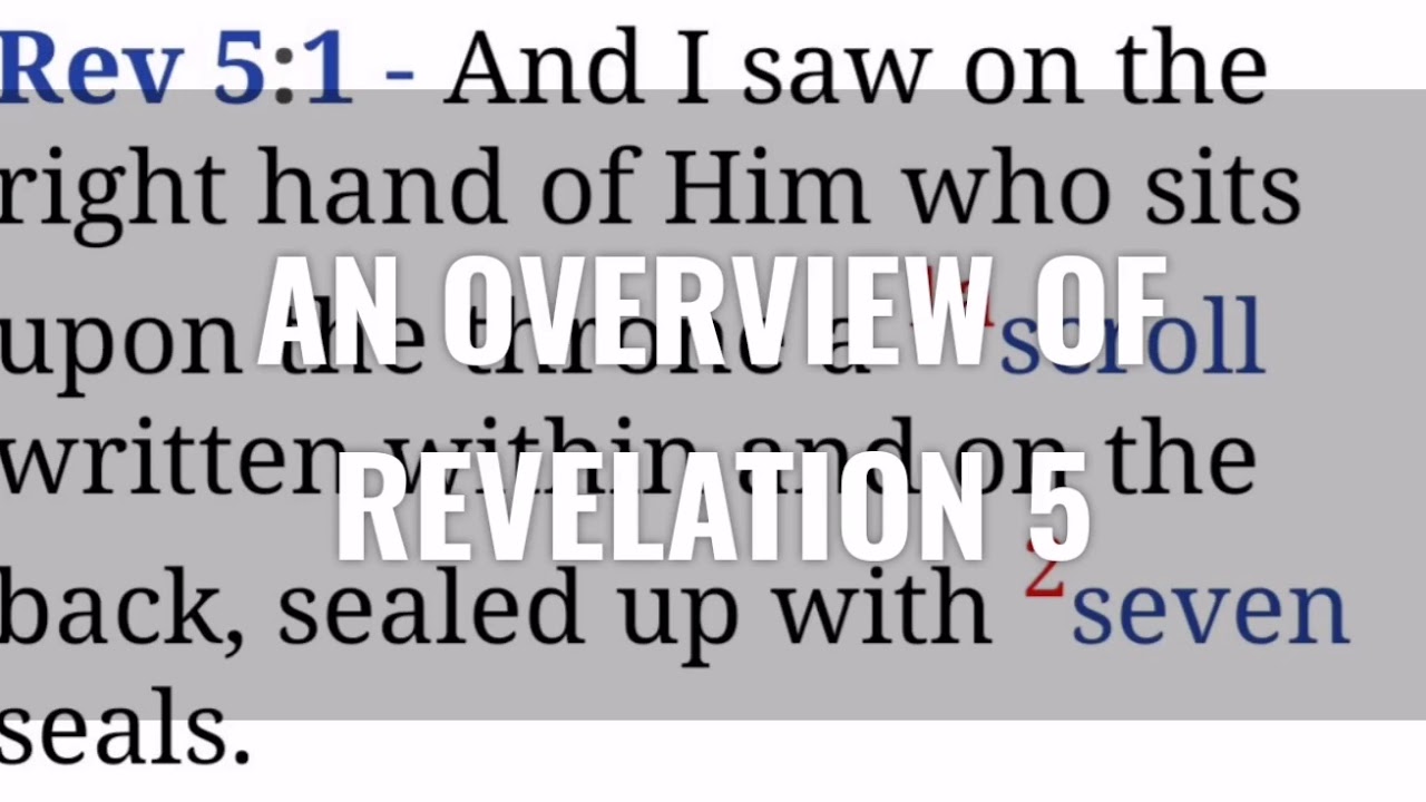 Revelation Chapter 5 Bible Study YouTube