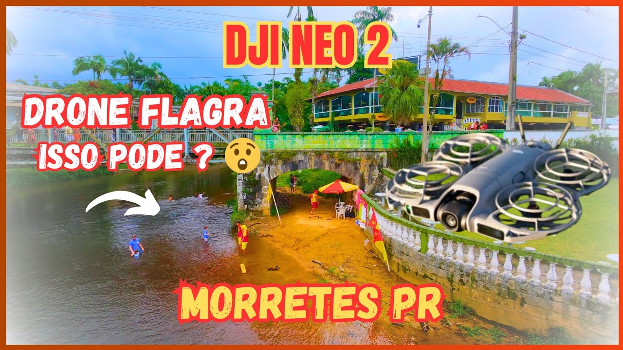 DRONE DJI NEO 2 -  FPV Exploratório Sobre As Águas da Cidade Histórica de MORRETES PR 