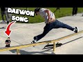 The team and a little daewon song skating