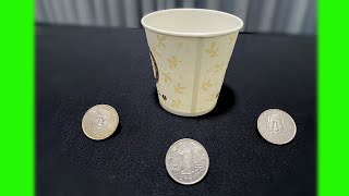 NEW GREAT MAGIC COIN TRICK WITHOUT ANY MAGIC SKILL - MAGIC TUTORIAL