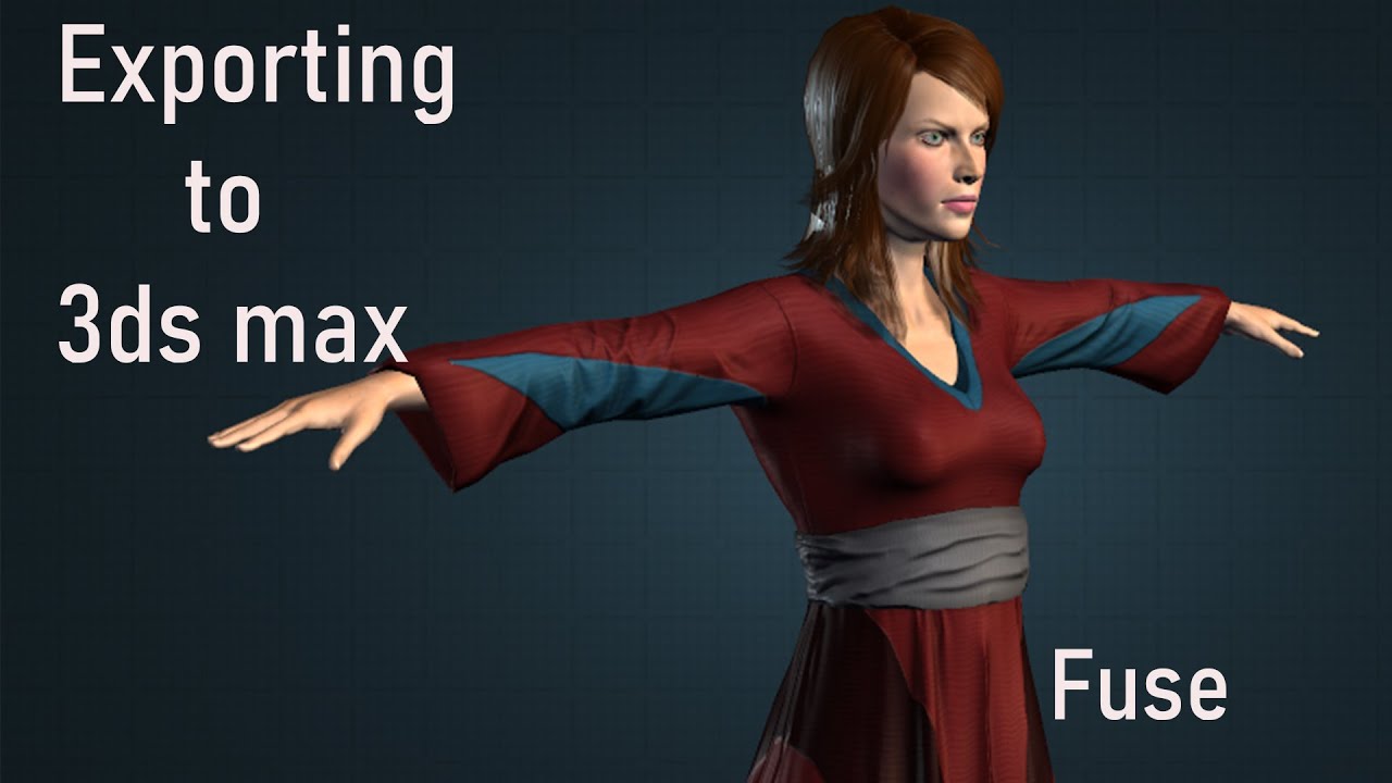How To Export Character From Fuse To 3ds Max Tutorial Youtube
