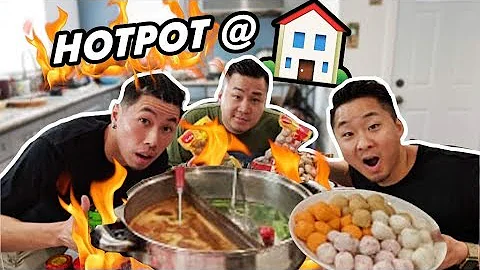 BEST WAY TO EAT CANTONESE HOT POT AT HOME! (Da Bin Lo) | Fung Bros