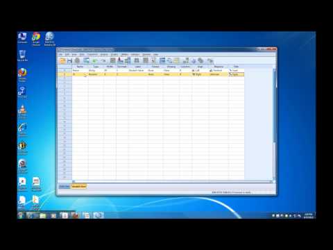 Defining Variables and Entering Data in SPSS