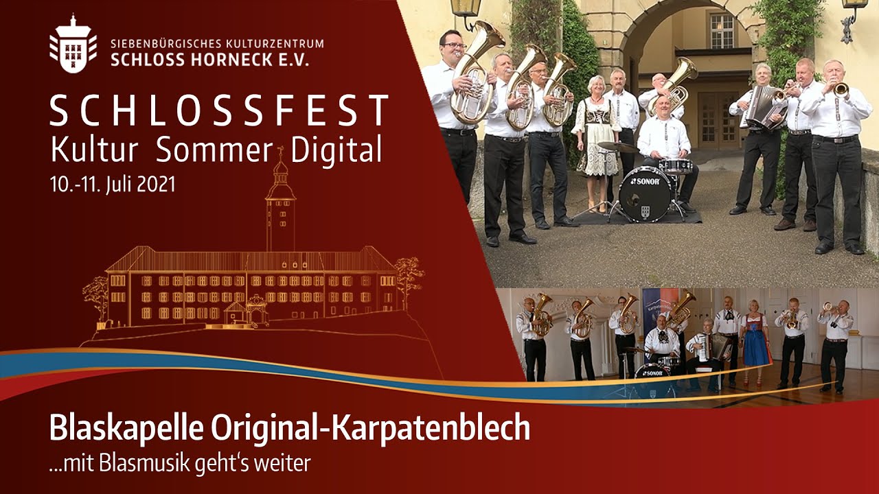 Mit Blasmusik geht's weiter... | Blaskapelle Original-Karpatenblech | Digitales Schlossfest 2021