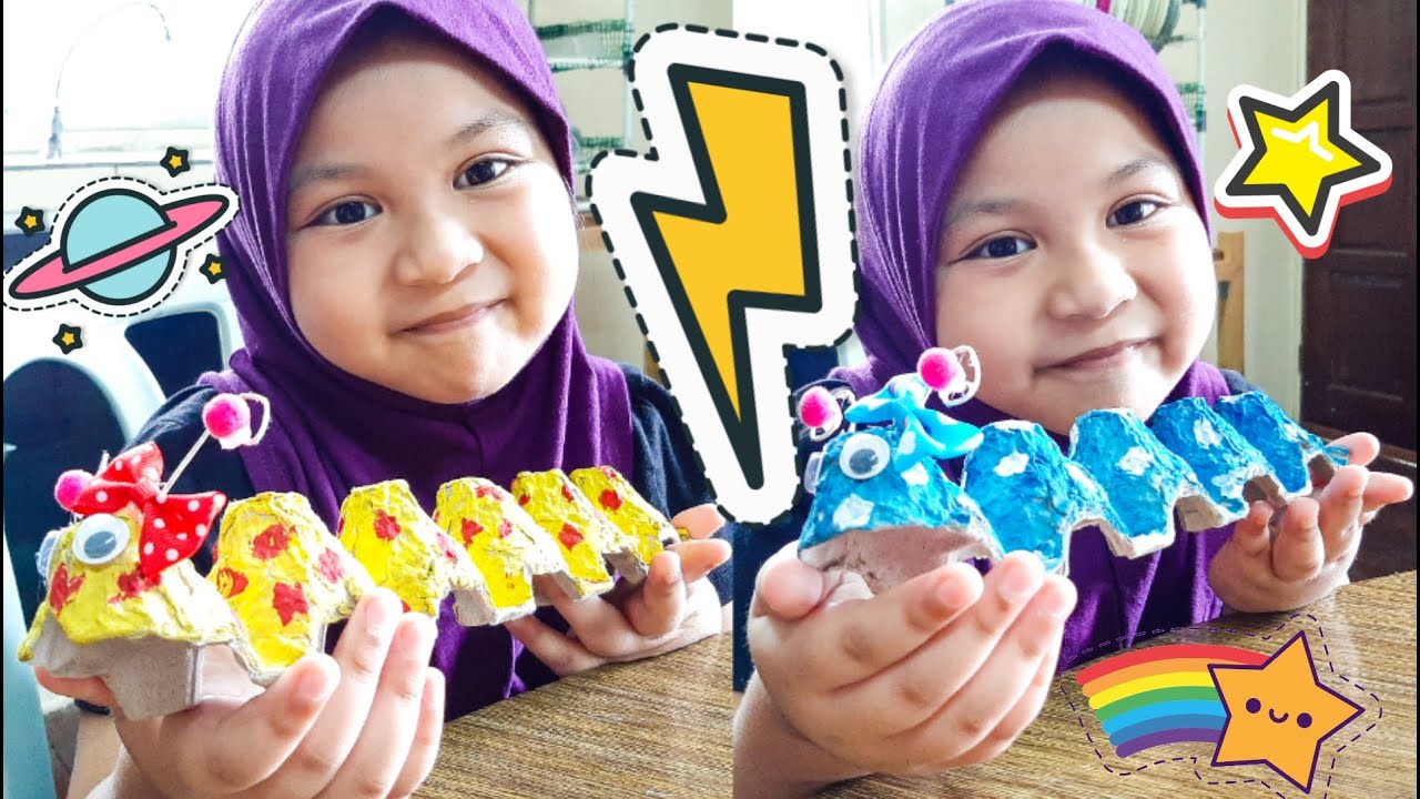 Buat Ulat Guna Bekas Telur Projek Tabika Kemas Youtube