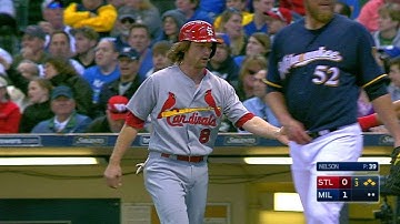 STL@MIL: Diaz hits an RBI single to tie the game