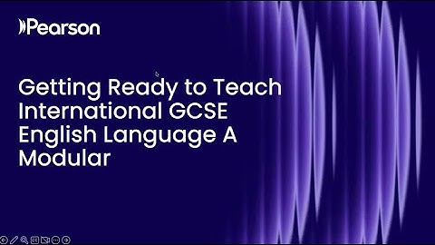 Getting Ready to Teach Pearson Edexcel International GCSE English Language A Modular