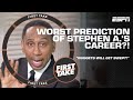 Stephen a embarrassed saying nuggets would get swept worst prediction of my career  first take