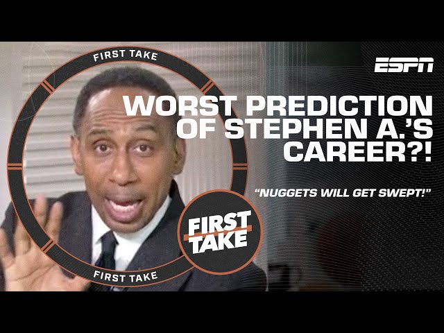 Stephen A. EMBARRASSED saying Nuggets would get SWEPT 