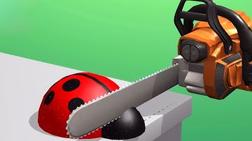 ASMR Cutting Game! Relaxing sounds! Satisfying Video