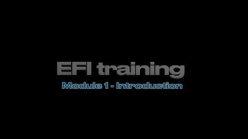 Training pack EFI -  Module 1 -  Intro
