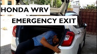 Emergency Exit in Honda WRV