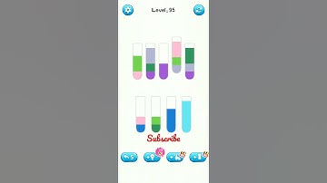 water sort puzzle game level 95 #numpuz #funnygaming #shorts  #sort #water #puzzle #games