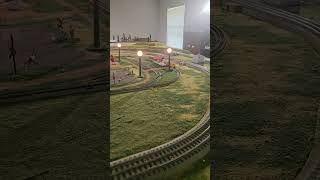 Aurora Postage Stamp Union Pacific Emd F7 A On N Scale Park Loop