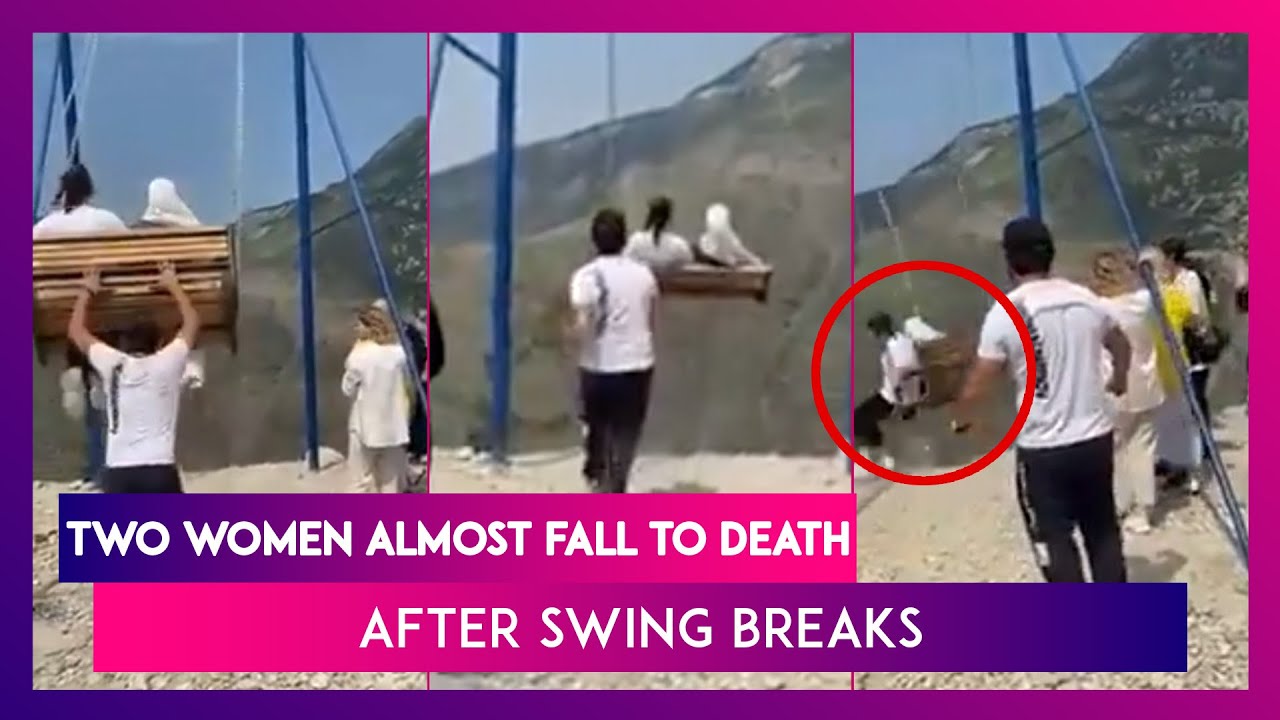 Two Women Almost Fall To Death After Swing Breaks On 6,300Foot Cliff’s