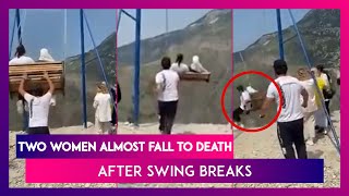 Two Women Almost Fall To Death After Swing Breaks On 6,300-Foot Cliff’s Edge In Chilling Video