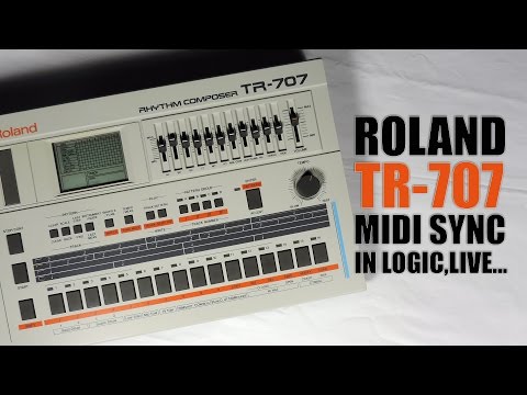 Roland TR-707 synchronisation midi : Tuto FR