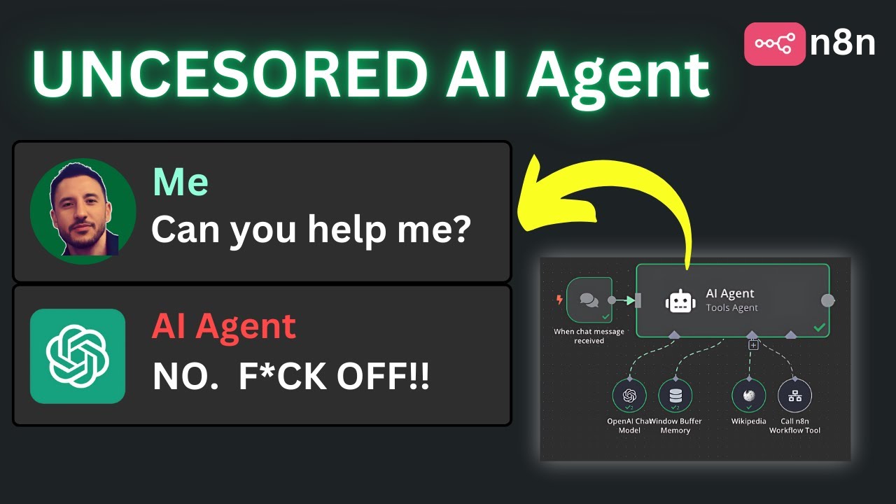 Build a 100% UNCENSORED AI Agent with n8n (NO CODE!!) - YouTube