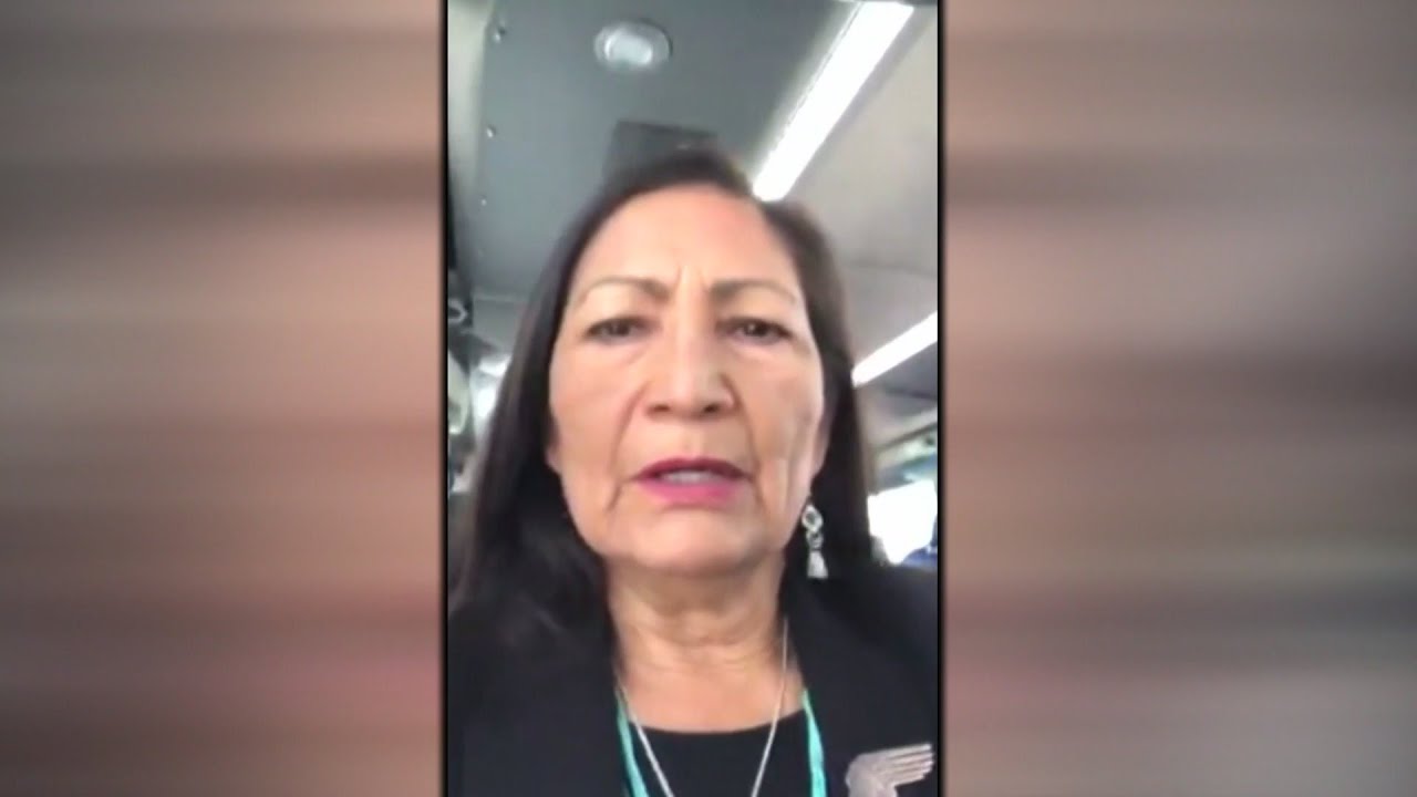 New Mexico Congresswoman Deb Haaland attends George Floyd funeral - YouTube