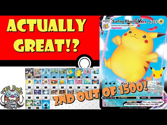 Wait!? Surfing Pikachu VMAX is Actually GREAT!? 2nd out of 1,500