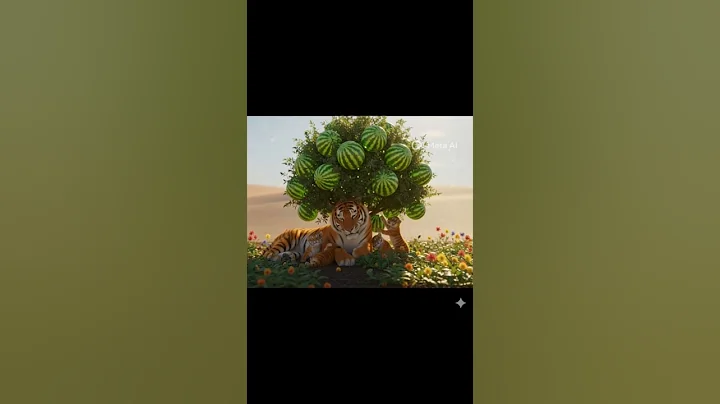 Lady Soldier ate watermelon and Tiger saved the watermelon plant from drying by watering it 😭 #ai​