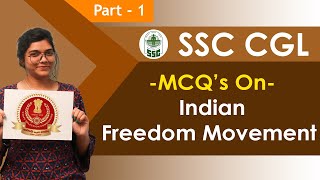 SSC CGL 2021 | History Quiz (Part -1) | Indian Freedom Movement MCQ | GK Questions and Answers