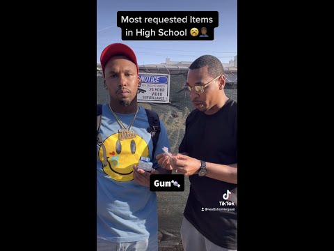 Most Requested items in High school