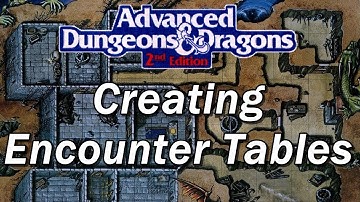 Advanced Dungeons and Dragons | AD&D episode 53: Creating Encounter Tables