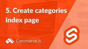 5. Create categories index page | Create a Commerce.js store with Svelte