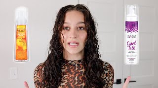 Сравнение пены NYM Curl Talk и мусса/пены для кнута Cantu Wave