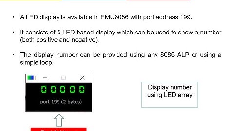 Microprocessors and Interfaces: Lab 11 Program to Display numbers in LED Display