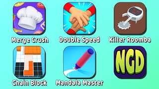 Merge Crush 3D Match Gam‪e,Double Spee‪d‬,Killer Roomb‪a‬,Chain Bloc‪k,Mandala Maste‪r|NewGamesDaily screenshot 1