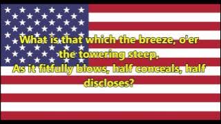 National anthem of the United States of America (lyrics)