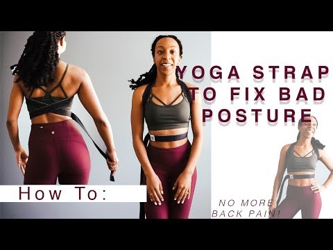 How to IMPROVE YOUR POSTURE using a YOGA STRAP feat. Tumaz Yoga