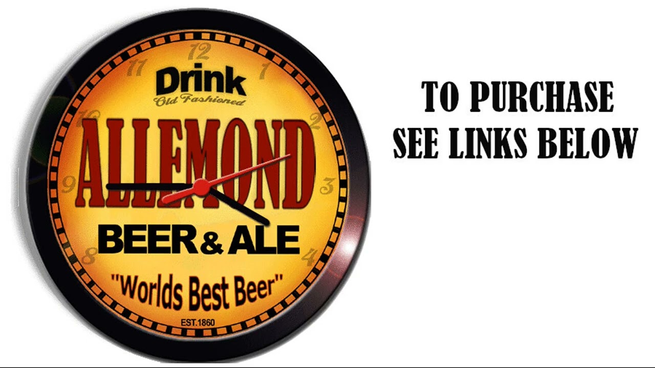 ALLEMOND BEER ALE WALL CLOCK
