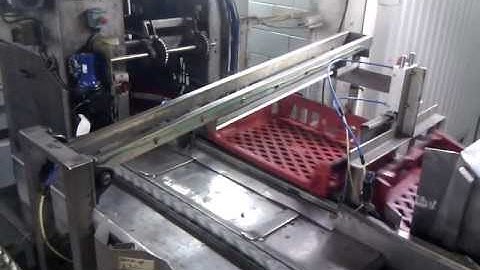 Basket Denester with Missing / illegible Barcode Label Detection and Rejection