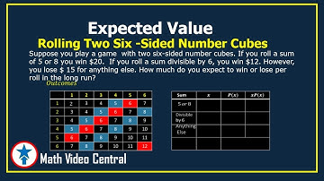 Expected Value: Rolling Two Six -Sided Number Cubes | Statistics & Probability | Math Video Central